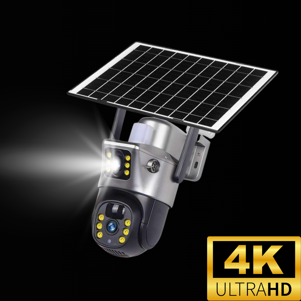 4K Solar Security Camera: AI-Powered Protection, Day & Night